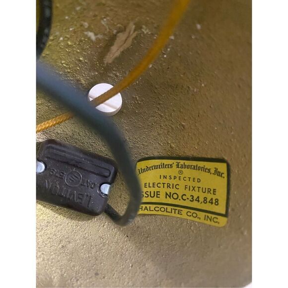 Vintage Leviton Dutch Colonial Style Solid Brass Two Wall Light Sconce with Shad - Picture 5 of 6